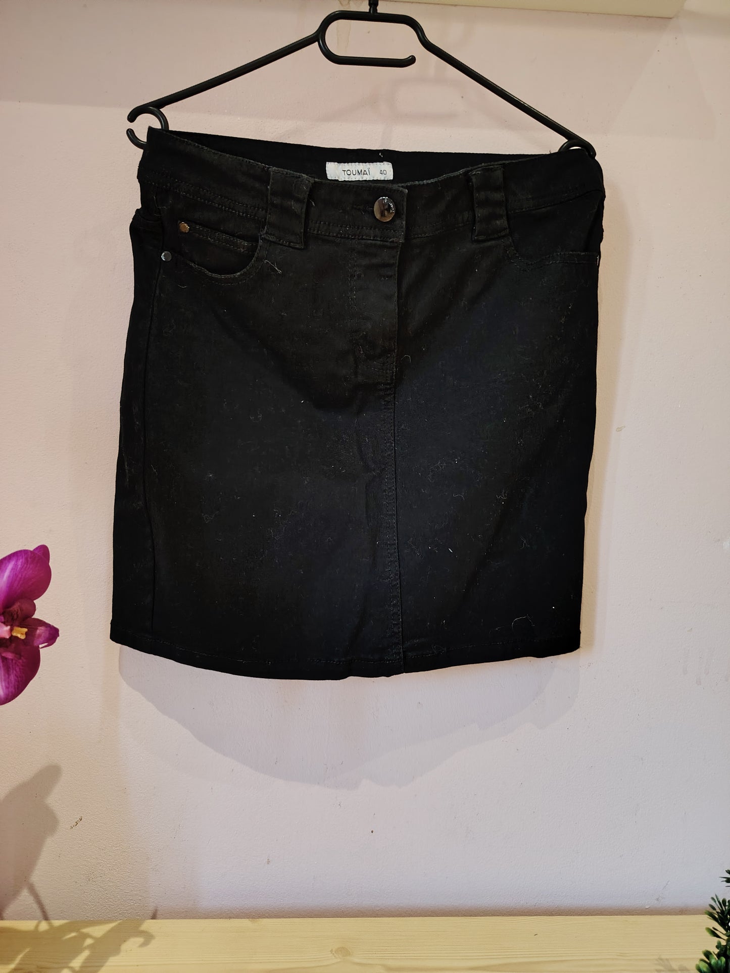 Jupe en jean noir